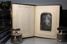 Load image into Gallery viewer, Civil War Era / 1860s Photo Album Curtis Family Illinois Iowa w' Daguerreotype!
