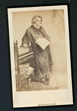 Load image into Gallery viewer, ANTIQUE CDV LUDWIG VON BEETHOVEN LONDON PHOTOGRAPHER IMPRINT
