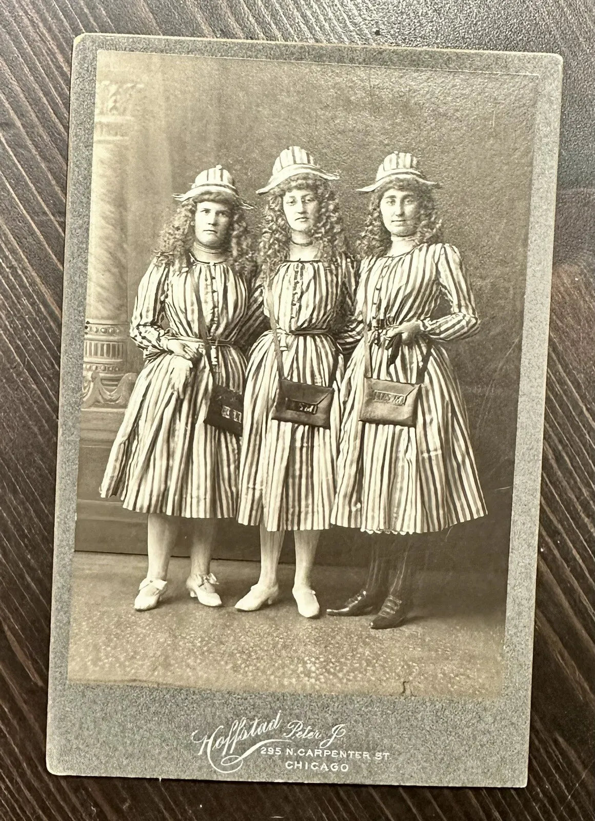 men dressed as women Unusual Photo Crossdresser Postal Workers?? Men Dressed as Women 1800s –  The Thanatos Archive Store