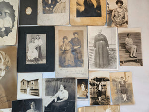 Big Lot of Antique Snapshot Photos Mostly Women & Girls 1900s 1910s 1920s 1930s
