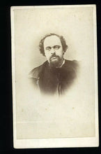 Load image into Gallery viewer, DANTE GABRIEL ROSETTI RARE 1860S CDV PHOTO PAINTER POET PRE-RAPHAELITES
