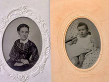 Load image into Gallery viewer, Large Lot Tintypes 30 Antique Photos Men Women Children Paper Frames 1860s 1870s
