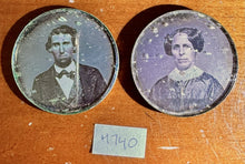 Load image into Gallery viewer, Daguerreotype Miniature Lot Man &amp; Woman / Husband &amp; Wife 1850s Photo for Locket
