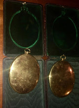 Load image into Gallery viewer, Antique Miniature Painting Photo Portraits in Leather Presentation Cases Signed
