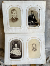 Load image into Gallery viewer, Antique Album + CDV Tintype Civil War Soldier Photo Connecticut 1860s 1870s
