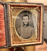Load image into Gallery viewer, 1860s Tintype Photo Civil War Soldier - Confederate ?
