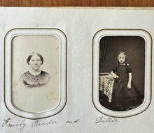 Load image into Gallery viewer, 1860s Photo Album Civil War Soldier Andersonville POW Mourning ID'd Quaker Fam
