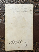 Load image into Gallery viewer, ID’d Captain 28th NY Infantry Signal Corps Signed CDV 1860s
