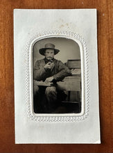 Load image into Gallery viewer, 1860s Occupational Tintype Photo Rare Civil War Era Tinted Seller
