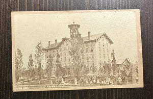 JENNINGS SEMINARY SCHOOL Aurora Illinois 1860s CDV Photo Rare