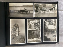 Load image into Gallery viewer, Antique WWI Era Snapshot Album Car Women Navy Airplane Football Sports
