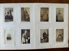 Load image into Gallery viewer, Beautiful Antique Photo Album 1860s CDV Political Royalty Religious Pope Rare
