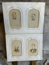 Load image into Gallery viewer, Antique Album + CDV Tintype Civil War Soldier Photo Connecticut 1860s 1870s
