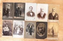 Load image into Gallery viewer, TEXAS Photographers Cabinet Card Lot Texas Rangers or Relatives?
