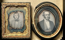 Load image into Gallery viewer, Two 1/9 Daguerreotypes of Men
