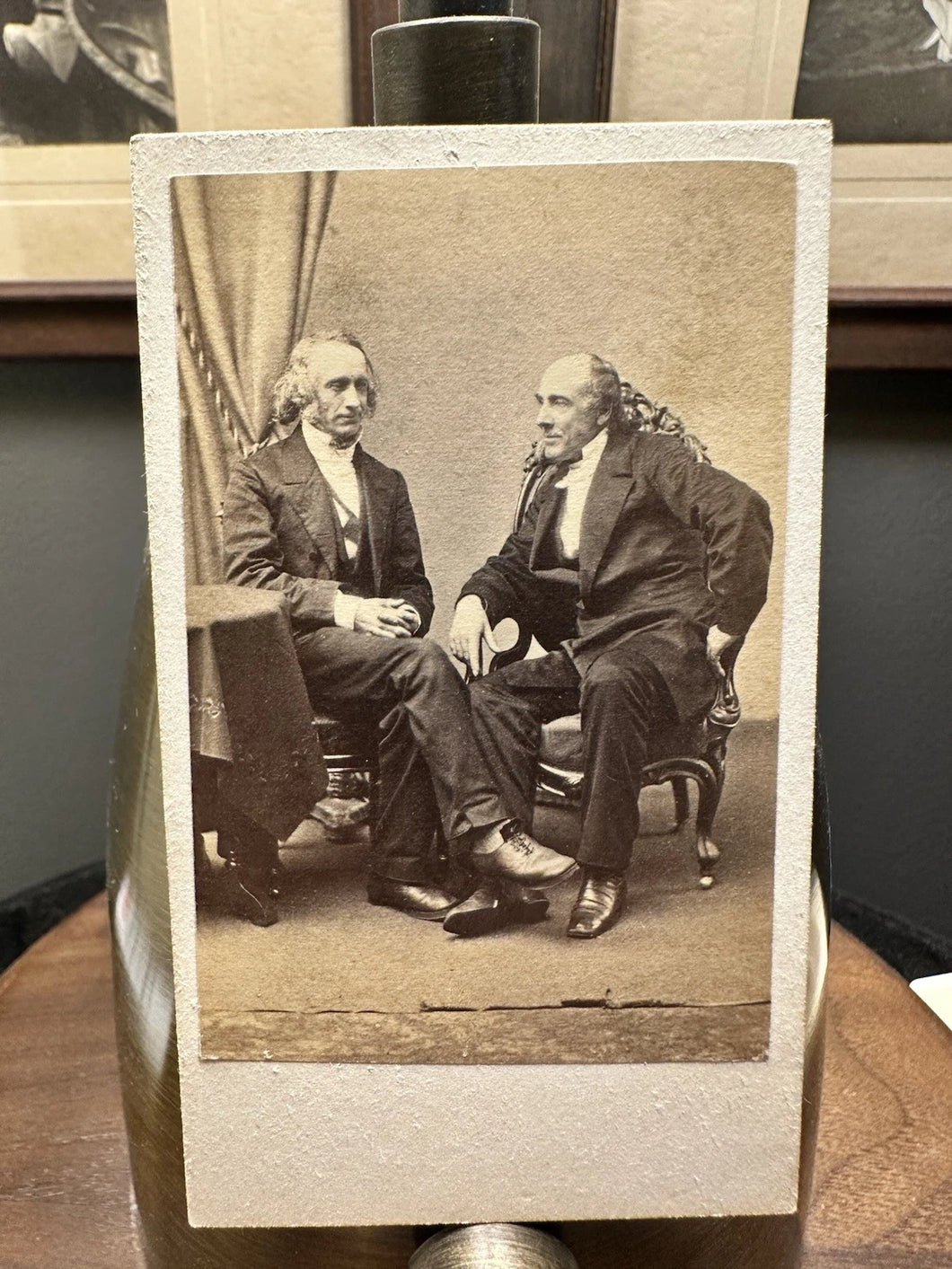 [ JW BLACK ] RARE Reverend Bellows & Bartol HARVARD Int Civil War Era CDV Photo