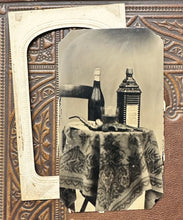 Load image into Gallery viewer, Amazing Tintype 1860s Liquor Smith &amp; Wesson Gun Antique Still Life Rare Photo
