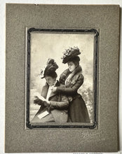 Load image into Gallery viewer, Nice Cabinet Card of Two Women Reading a Letter Indiana 1900s
