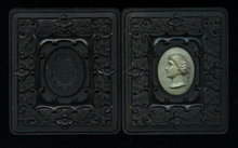 Load image into Gallery viewer, 1/6 Thermoplastic CAMEO Case with Ambrotype of Bearded Man 7486E

