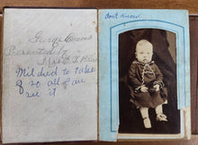 Load image into Gallery viewer, 1870s Photo Album including Dog Tintype &amp; CDV
