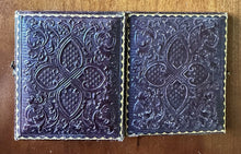 Load image into Gallery viewer, Antique Miniature Portrait Painting Pretty Blonde Hair Girl Long Curls 1840s 50s
