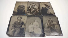 Load image into Gallery viewer, lot of old photos tintypes cabinet card rppc cdv 1800s 1900s
