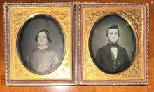 Load image into Gallery viewer, Daguerreotype Set Man &amp; Woman / Husband Wife in Double Case 8268A
