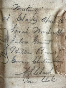 Excellent 1/4 Group Daguerreotype "Meeting at Clark's" w ID'd Kids 1800s Photo
