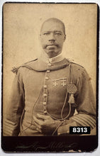 Load image into Gallery viewer, RARE African American Soldier Fort Apache Arizona Indian Territory Cabinet Photo
