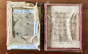 Excellent 1/4 Group Daguerreotype "Meeting at Clark's" w ID'd Kids 1800s Photo