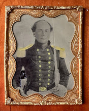 Load image into Gallery viewer, Civil War Naval Officer Half Plate Tintype Soldier USN
