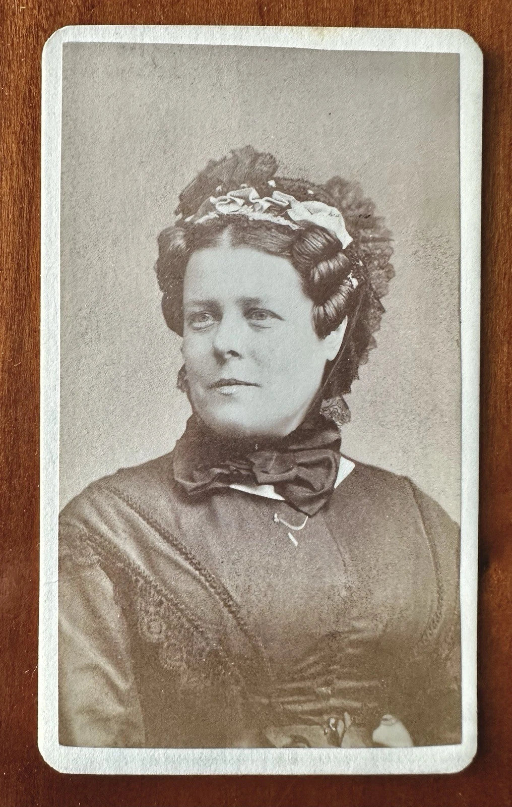 Margaret Van Cott - American Methodist Preacher Rare Original CDV Photo