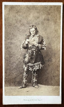 Load image into Gallery viewer, Man Wearing Native American Indian Clothing London England 1860s Photo

