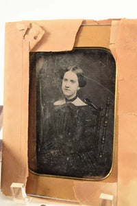 Half Plate Daguerreotype ID'd Rhode Island Girl LOUISA ALMY 1850s