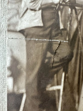 Load image into Gallery viewer, RARE 1914 Photo Baltimore Sculptor Edward Berge with his Fort McHenry Sculpture
