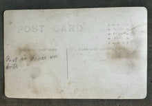 Load image into Gallery viewer, “REST IN PEACE” SAD RPPC BOY &amp; Cocker Spaniel DOG Paper Moon Photo Antique RIP
