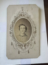 Load image into Gallery viewer, Arkansas Photographer Civil War Soldier on Memorial Style Mount 1860s CDV Photo
