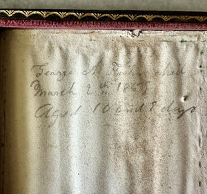 ID'd Baby Dag Dated 1858 Unusual Little Window Mat 1/6 Daguerreotype HEAVY!