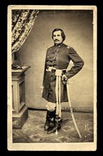 Load image into Gallery viewer, Rare CDV Civil War Soldier Indian Fighter Samuel McLean Pollock 6th Iowa Cavalry
