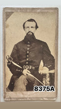 Load image into Gallery viewer, ID'D CONFEDERATE SOLDIER 1ST TENNESSEE HEAVY ARTILLERY CIVIL WAR CDV PHOTO
