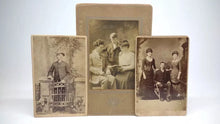 Load image into Gallery viewer, lot of old photos tintypes cabinet card rppc cdv 1800s 1900s
