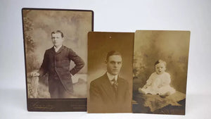 lot of old photos tintypes cabinet card rppc cdv 1800s 1900s