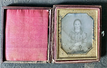 Load image into Gallery viewer, 1840s 1/6 PLATE DAGUERREOTYPE LITTLE GIRL WITH LONG BRAIDS IN HAIR SEALED

