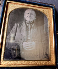 Load image into Gallery viewer, 1/6 1840s Daguerreotype Very Old Man Born 1700s Revolutionary War Era
