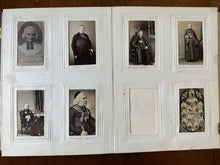 Load image into Gallery viewer, Beautiful Antique Photo Album 1860s CDV Political Royalty Religious Pope Rare
