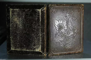 1/4 Marcus A Root Daguerreotype Man & Wife - Leather Case Philadelphia