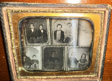 Load image into Gallery viewer, Unusual 1/6 Daguerreotype Multiple Images Composite
