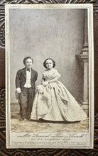 Load image into Gallery viewer, "The Reception Dress" Tom Thumb Wedding Brady CDV 1860s Sideshow Photo
