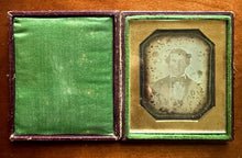 Load image into Gallery viewer, Early / 1840s 1/6 Daguerreotype of a Man Blind In One Eye Cornelius Int
