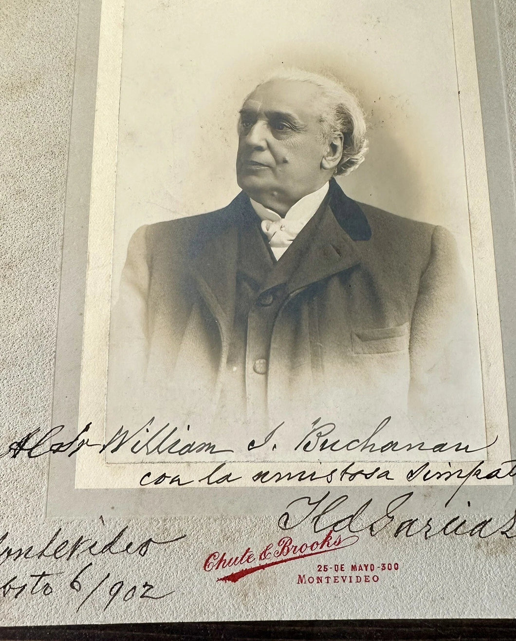 Dr. Ildefonso García Lagos RARE Signed Photo Writer Diplomat South America 1900s